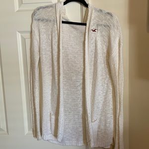White Hollister cardigan